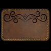 Faux Leather Engravable Patch - Round-Corner Rectangular Thumbnail