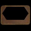 Faux Leather Engravable Patch - Round-Corner Rectangular Thumbnail