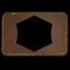 Faux Leather Engravable Patch - Round-Corner Rectangular Thumbnail