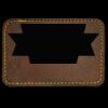 Faux Leather Engravable Patch - Round-Corner Rectangular Thumbnail