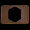 Faux Leather Engravable Patch - Round-Corner Rectangular Thumbnail