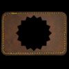 Faux Leather Engravable Patch - Round-Corner Rectangular Thumbnail