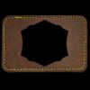 Faux Leather Engravable Patch - Round-Corner Rectangular Thumbnail