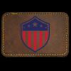 Faux Leather Engravable Patch - Round-Corner Rectangular Thumbnail