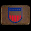 Faux Leather Engravable Patch - Round-Corner Rectangular Thumbnail