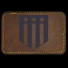 Faux Leather Engravable Patch - Round-Corner Rectangular Thumbnail
