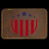 Faux Leather Engravable Patch - Round-Corner Rectangular Thumbnail