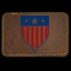 Faux Leather Engravable Patch - Round-Corner Rectangular Thumbnail