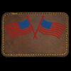 Faux Leather Engravable Patch - Round-Corner Rectangular Thumbnail