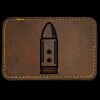 Faux Leather Engravable Patch - Round-Corner Rectangular Thumbnail
