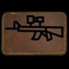 Faux Leather Engravable Patch - Round-Corner Rectangular Thumbnail