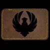 Faux Leather Engravable Patch - Round-Corner Rectangular Thumbnail