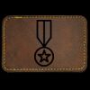 Faux Leather Engravable Patch - Round-Corner Rectangular Thumbnail