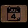 Faux Leather Engravable Patch - Round-Corner Rectangular Thumbnail