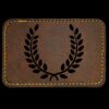 Faux Leather Engravable Patch - Round-Corner Rectangular Thumbnail