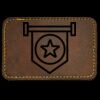 Faux Leather Engravable Patch - Round-Corner Rectangular Thumbnail