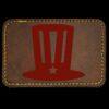 Faux Leather Engravable Patch - Round-Corner Rectangular Thumbnail