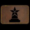 Faux Leather Engravable Patch - Round-Corner Rectangular Thumbnail