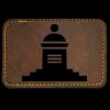 Faux Leather Engravable Patch - Round-Corner Rectangular Thumbnail