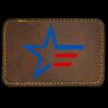 Faux Leather Engravable Patch - Round-Corner Rectangular Thumbnail