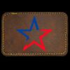 Faux Leather Engravable Patch - Round-Corner Rectangular Thumbnail