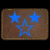 Faux Leather Engravable Patch - Round-Corner Rectangular Thumbnail