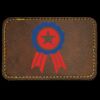 Faux Leather Engravable Patch - Round-Corner Rectangular Thumbnail