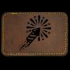 Faux Leather Engravable Patch - Round-Corner Rectangular Thumbnail