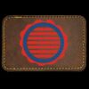 Faux Leather Engravable Patch - Round-Corner Rectangular Thumbnail