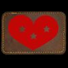 Faux Leather Engravable Patch - Round-Corner Rectangular Thumbnail