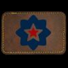 Faux Leather Engravable Patch - Round-Corner Rectangular Thumbnail
