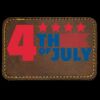 Faux Leather Engravable Patch - Round-Corner Rectangular Thumbnail