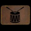 Faux Leather Engravable Patch - Round-Corner Rectangular Thumbnail