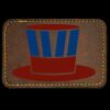 Faux Leather Engravable Patch - Round-Corner Rectangular Thumbnail
