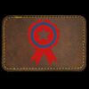 Faux Leather Engravable Patch - Round-Corner Rectangular Thumbnail