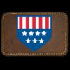 Faux Leather Engravable Patch - Round-Corner Rectangular Thumbnail
