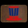 Faux Leather Engravable Patch - Round-Corner Rectangular Thumbnail