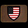 Faux Leather Engravable Patch - Round-Corner Rectangular Thumbnail