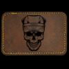 Faux Leather Engravable Patch - Round-Corner Rectangular Thumbnail