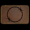 Faux Leather Engravable Patch - Round-Corner Rectangular Thumbnail