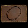 Faux Leather Engravable Patch - Round-Corner Rectangular Thumbnail