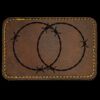 Faux Leather Engravable Patch - Round-Corner Rectangular Thumbnail