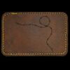 Faux Leather Engravable Patch - Round-Corner Rectangular Thumbnail