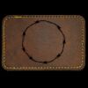 Faux Leather Engravable Patch - Round-Corner Rectangular Thumbnail