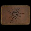 Faux Leather Engravable Patch - Round-Corner Rectangular Thumbnail