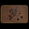 Faux Leather Engravable Patch - Round-Corner Rectangular Thumbnail