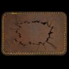 Faux Leather Engravable Patch - Round-Corner Rectangular Thumbnail