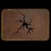 Faux Leather Engravable Patch - Round-Corner Rectangular Thumbnail