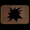 Faux Leather Engravable Patch - Round-Corner Rectangular Thumbnail