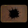 Faux Leather Engravable Patch - Round-Corner Rectangular Thumbnail
